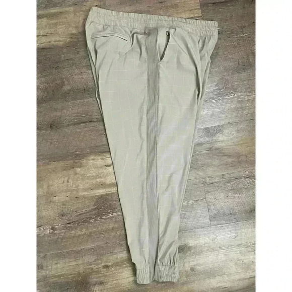 Athleta Brooklyn Textured Jogger Women's Size 18 Retro Windowpane Pull On Pants - Picture 11 of 14